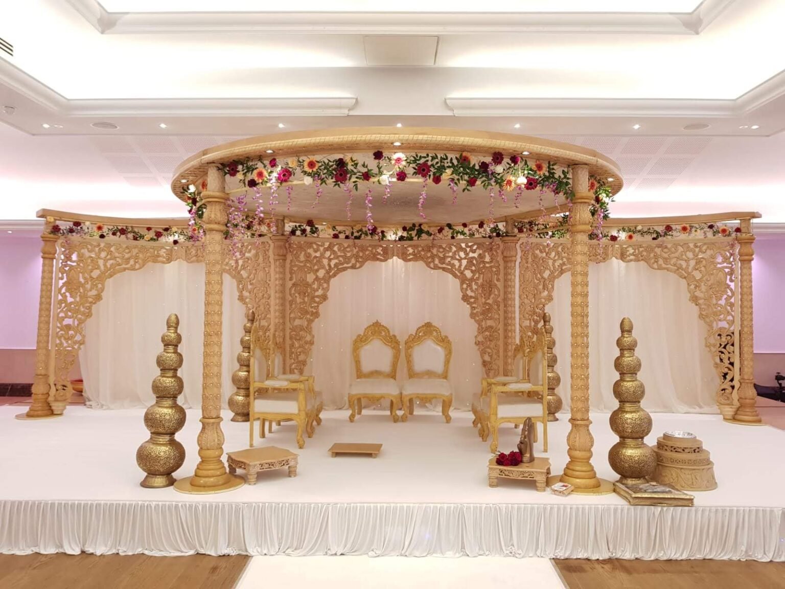 Carved Wooden Mandap - Theme Wedding Mandap by Shyam Agencies