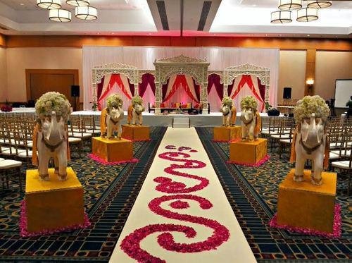 Indian wedding mandap for USA luxury ballroom