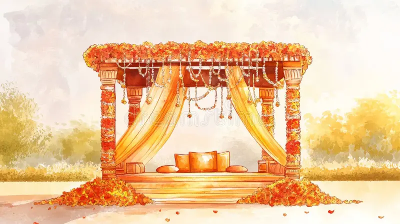 Luxury Indian Wedding Mandap & Stage